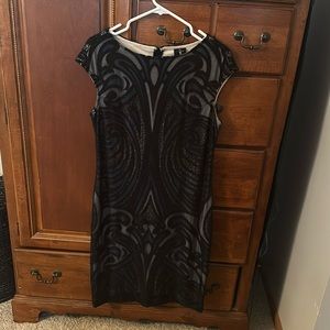 Julia Jordan Navy and Black Dress